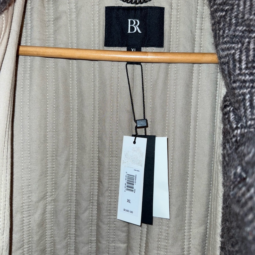 MENS WOOL BANANA REPUBLIC OVERCOAT XL